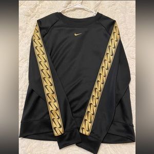Nike gold and black pullover